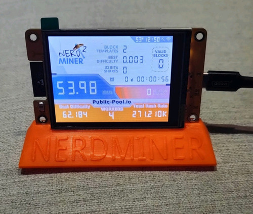Nerd miner with stand - miner, v2
