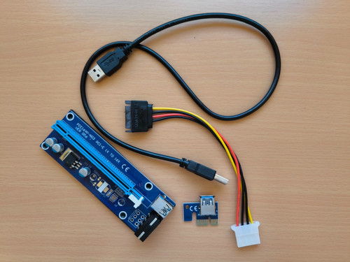 Pci riser card pcie rig - pcie, 1x